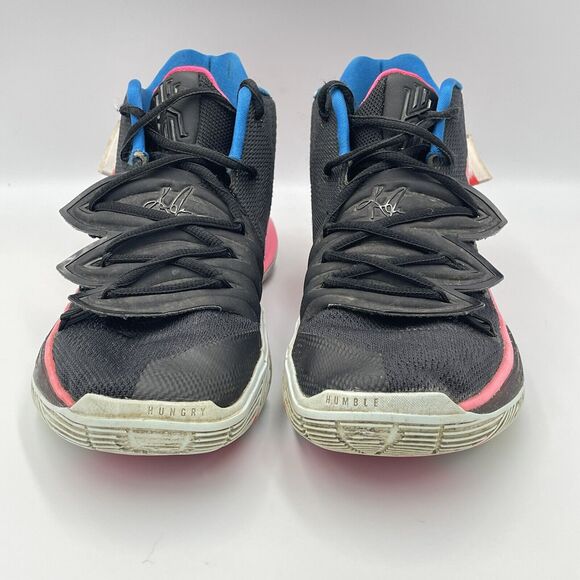 Nike Kyrie 5 Just Do It MENS SIZE 8 AO2918-003 Black Multi Neon Pink Blue Yellow - Picture 4 of 11